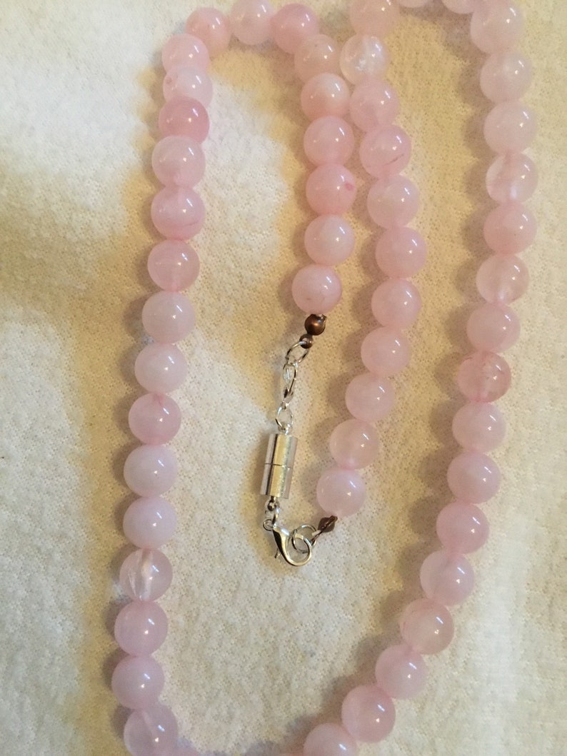 Rose quartz necklace