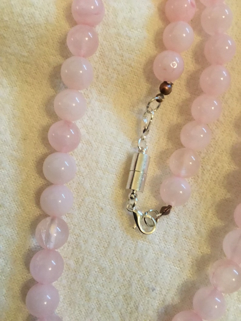 Rose quartz necklace