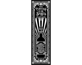 Happy Gilder bar mirror vector template.