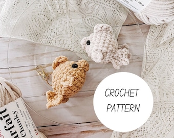 Merv the Fish Crochet Pattern, Beginner friendly easy amigurumi fish pattern, pocket fish rattle, crochet pattern animal, crochet keychain