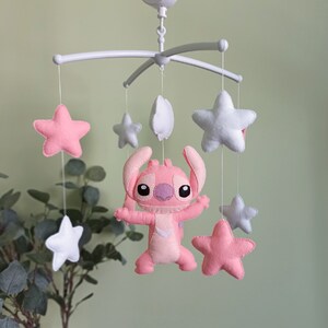 Baby Mobile Lilo Et Stitch Avec Angel Lit Denfant Mobile Etsy