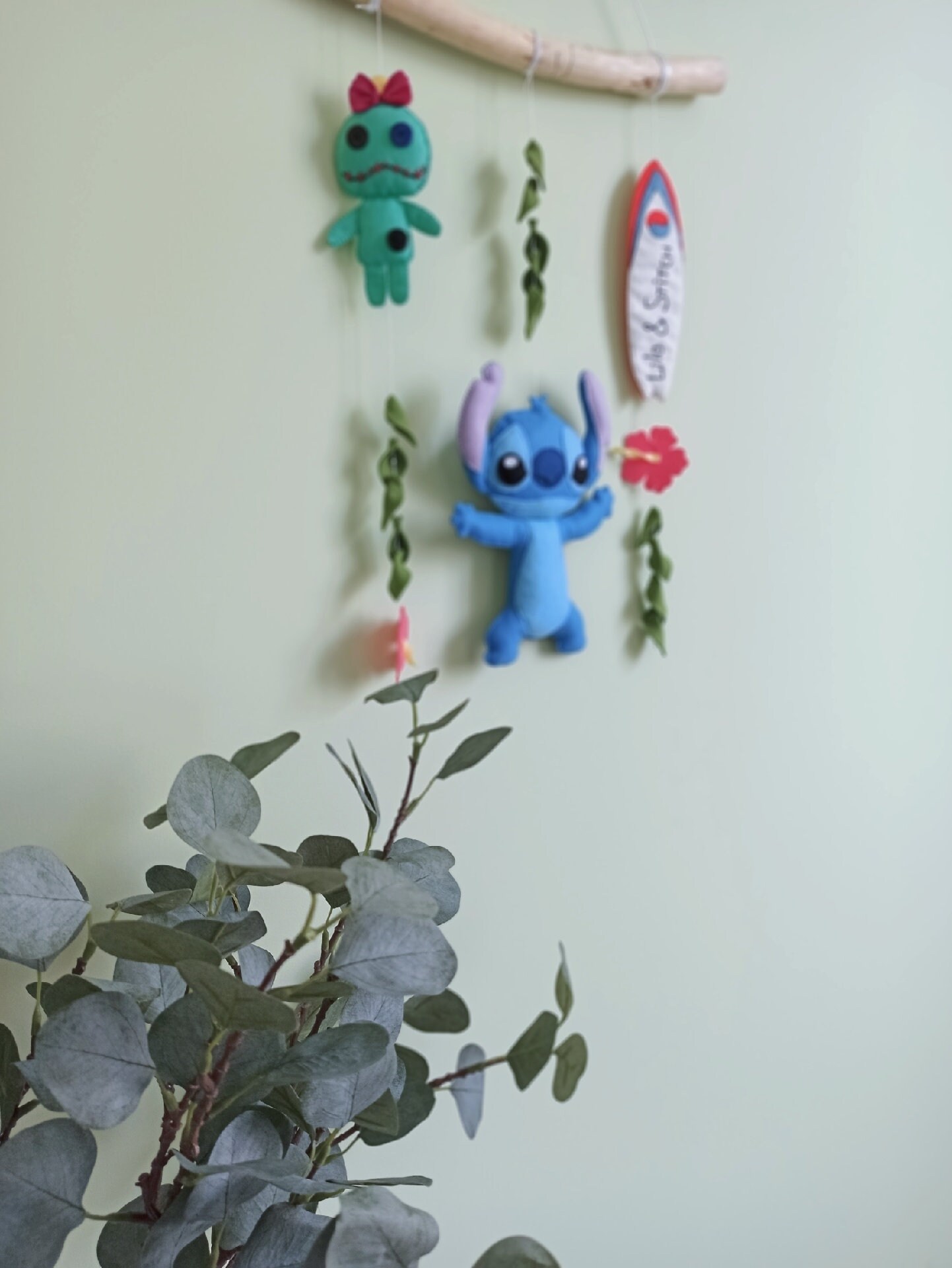 Lilo and Stitch/ Wall Hanging/ Nursery wall art/ Felt nursery Etsy