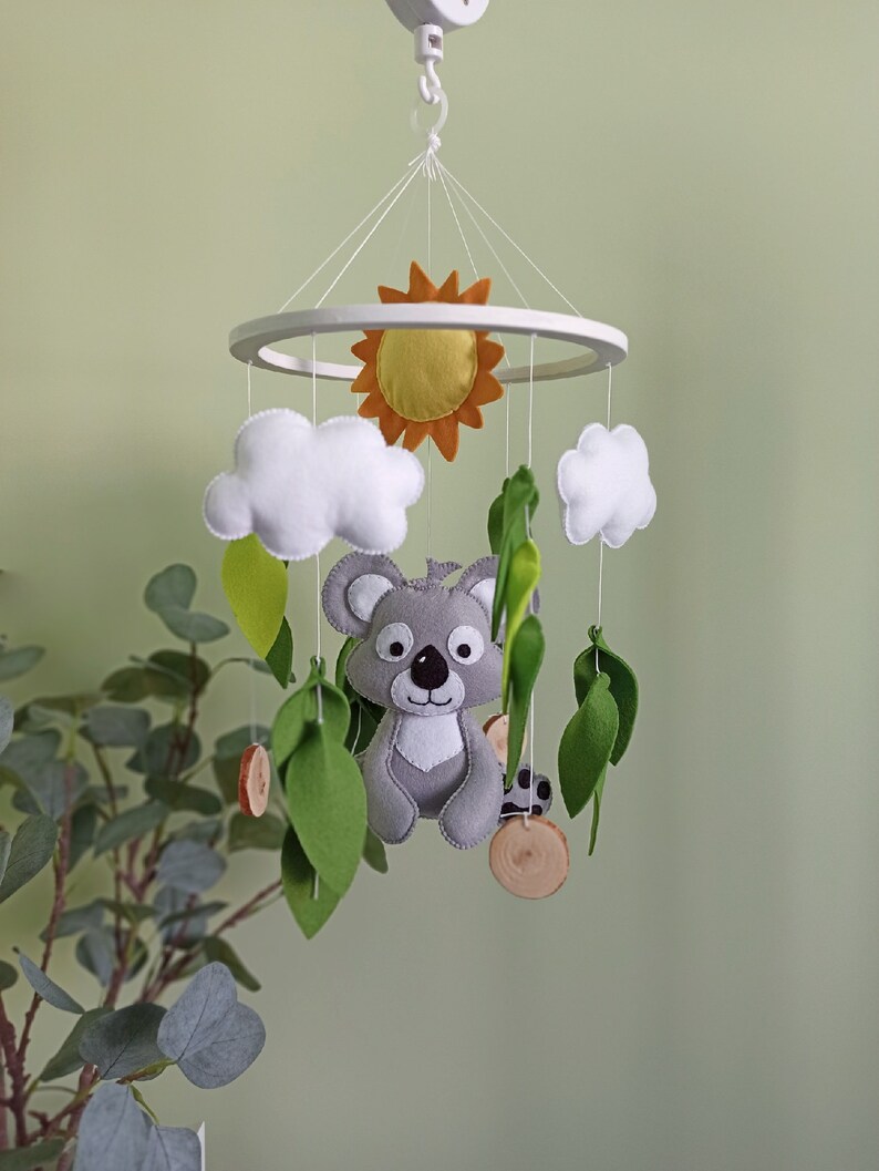 Baby Crib Mobile Koala Bear Mobile Australian Mobile Gift Etsy
