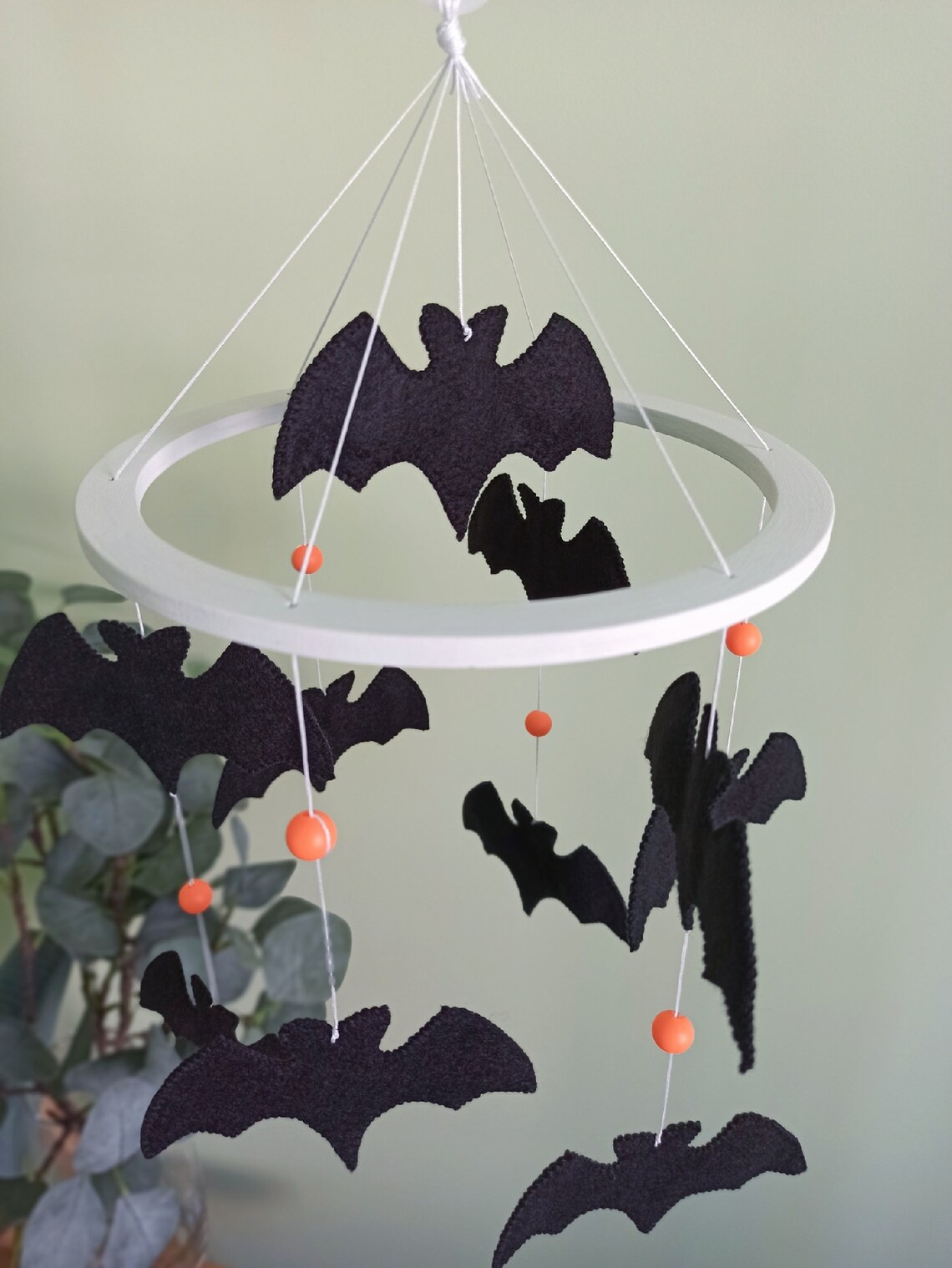 Baby Crib Mobile Bats Cot Hanging Neutral Gender Decor Etsy