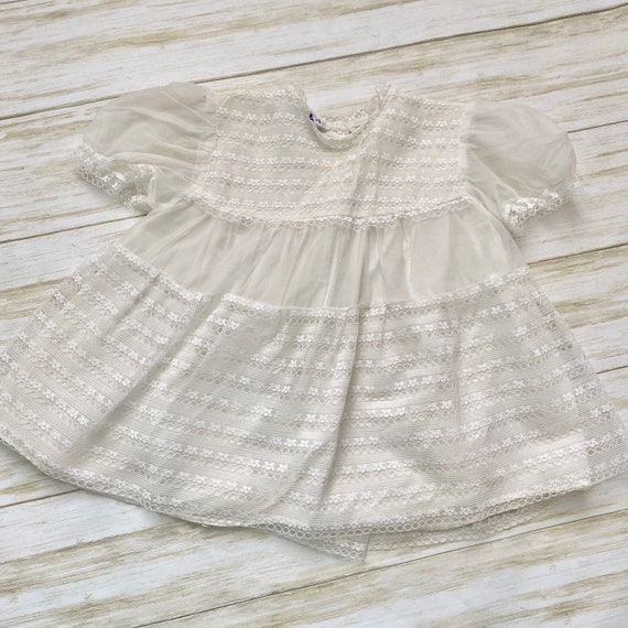 Vintage Maryvel White Christening Dress & Robe - image 2