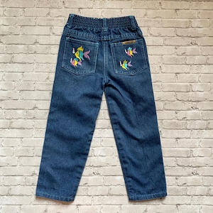 Vintage 1980s Embroidered Fish Jeans