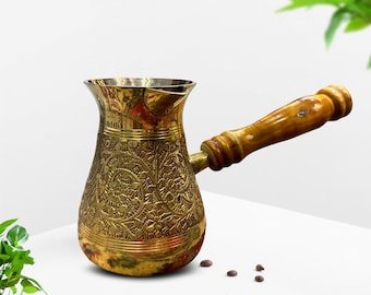 Türkische Ottomane Kaffeekanne, handgefertigt hergestellt und graviert, türkischer und arabischer Kaffee (Artikel: 908010047-48-49-50)