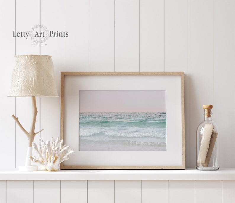 Ocean Print Ocean Wall Art Ocean Wave Horizontal Wall Art Etsy