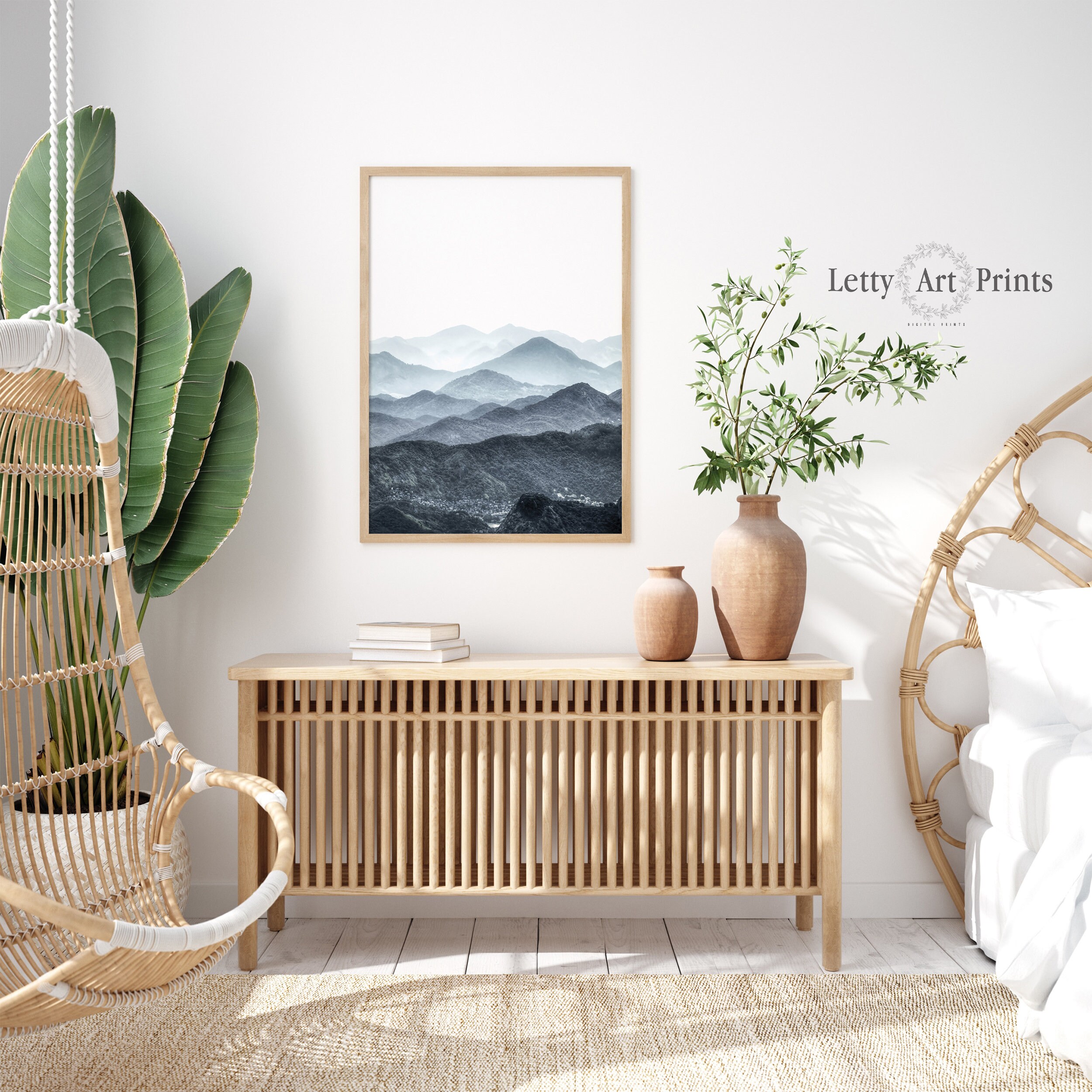 Nature Print Landscape Wall Art Landscape Prints Printable Etsy