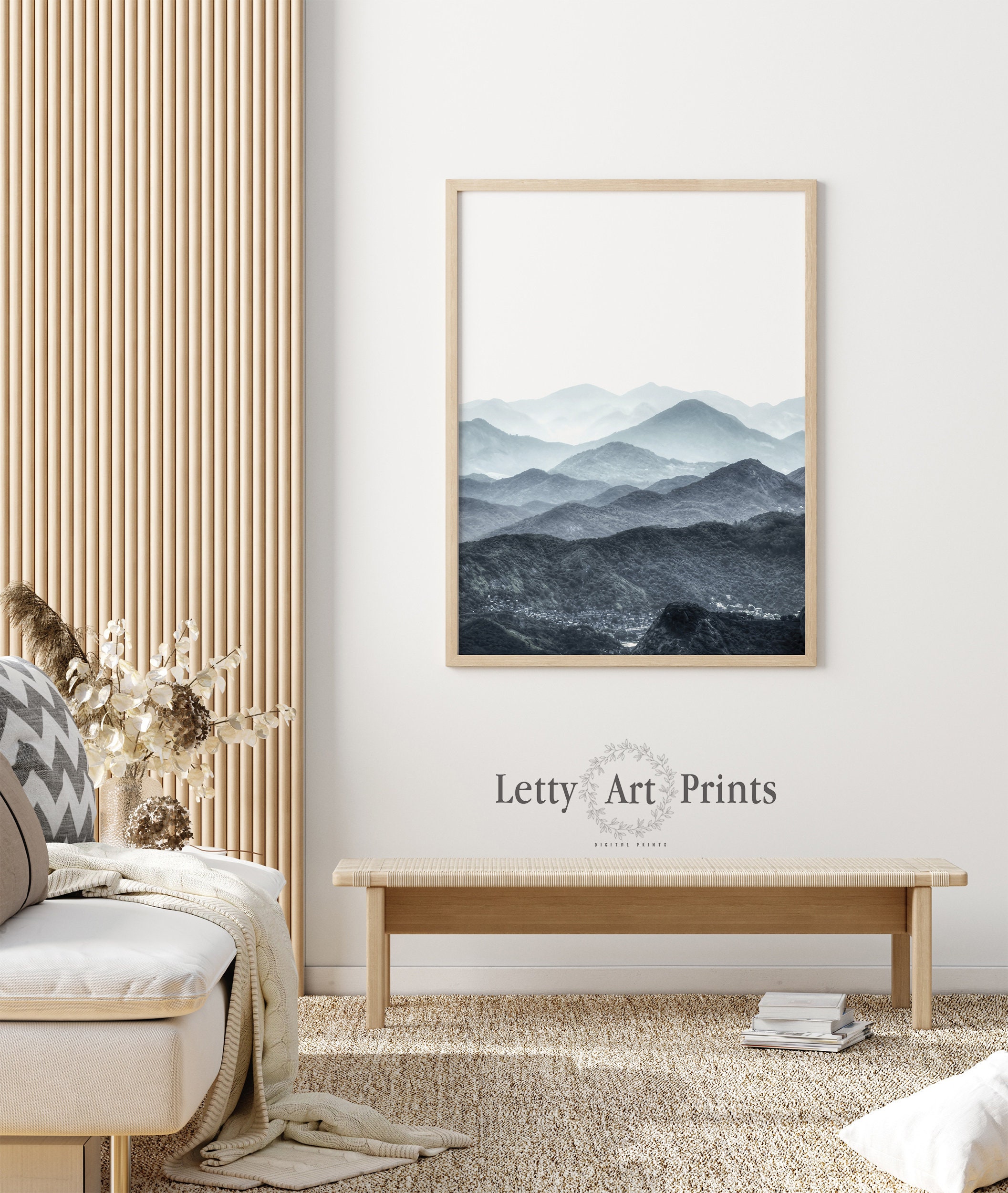 Nature Print Landscape Wall Art Landscape Prints Printable Etsy