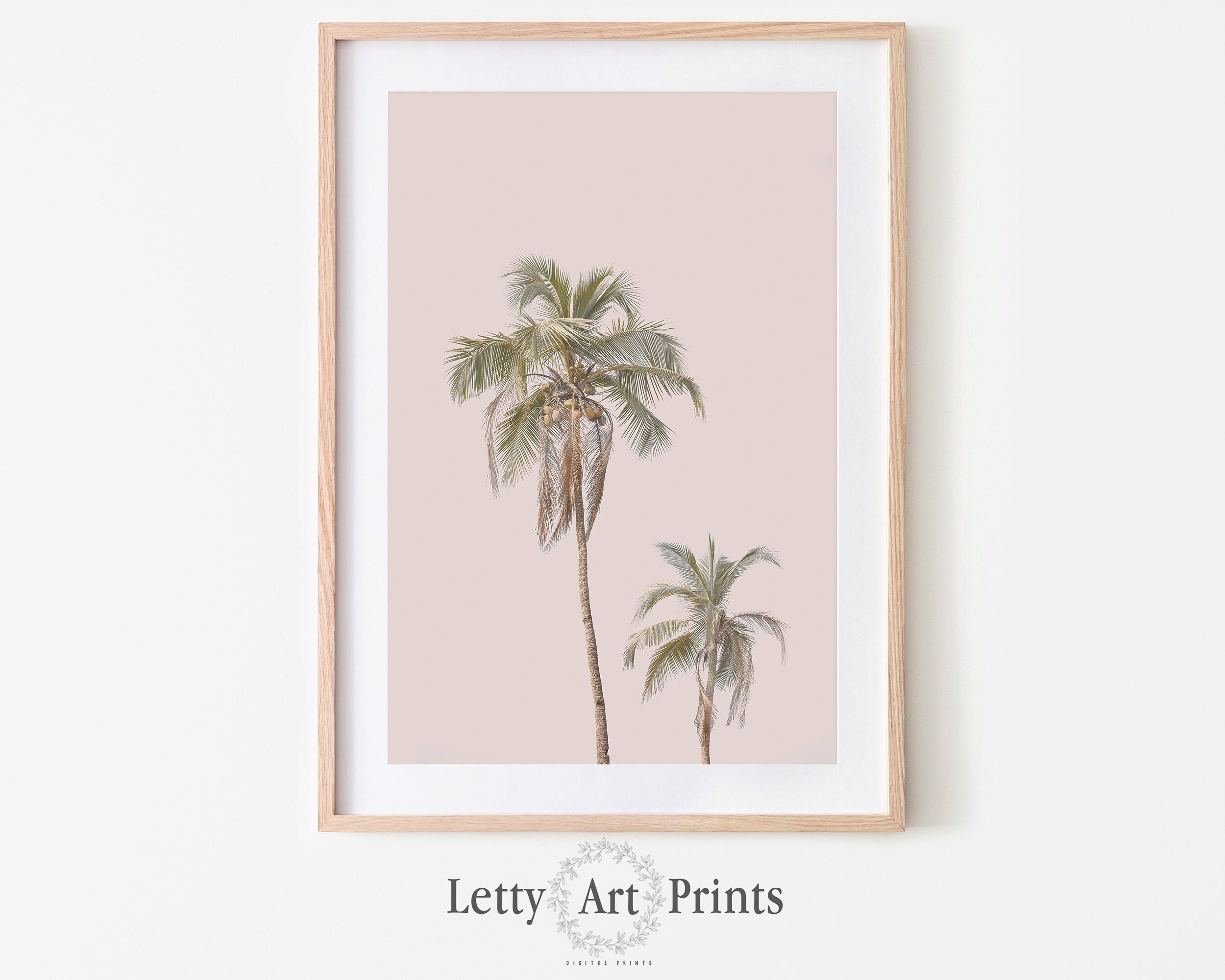 Palm Wall Art Tropical Print Beach Wall Decor Palm Tree Etsy