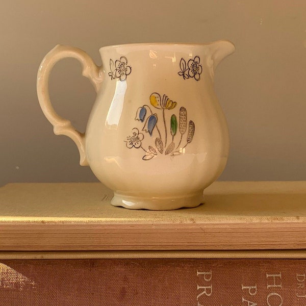 Antique Swedish Rörstrand ‘Blomster’ China Small Milk Jug | Vintage Swedish Creamer Jug | Made In Sweden