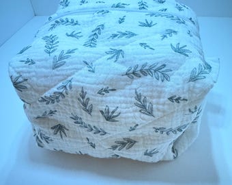 The Willow Whisper Boxy Bag, Boxy Bag, Cosmetics Bag, Travel Bag, Snowy Designs Studio