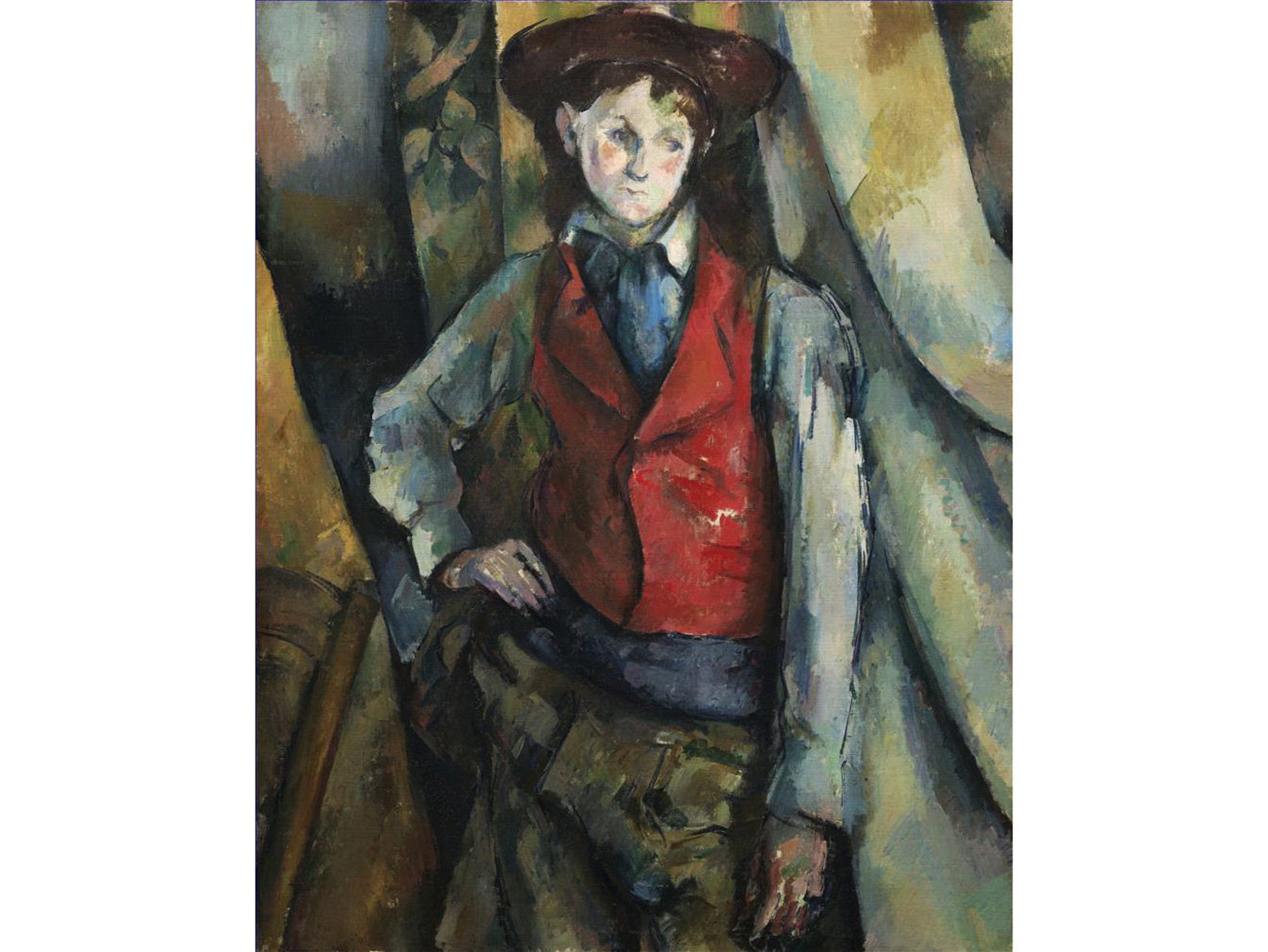 8 Handmade Paul Cézanne Paintings Boy in a Red Vest famous Etsy