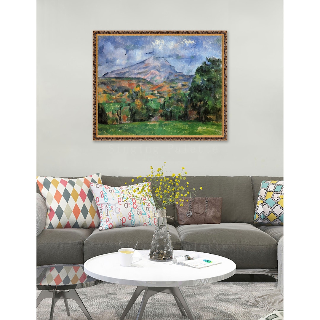 8 Paul Cézanne Art Paintings Landscape in Oil on Canvas as - Etsy