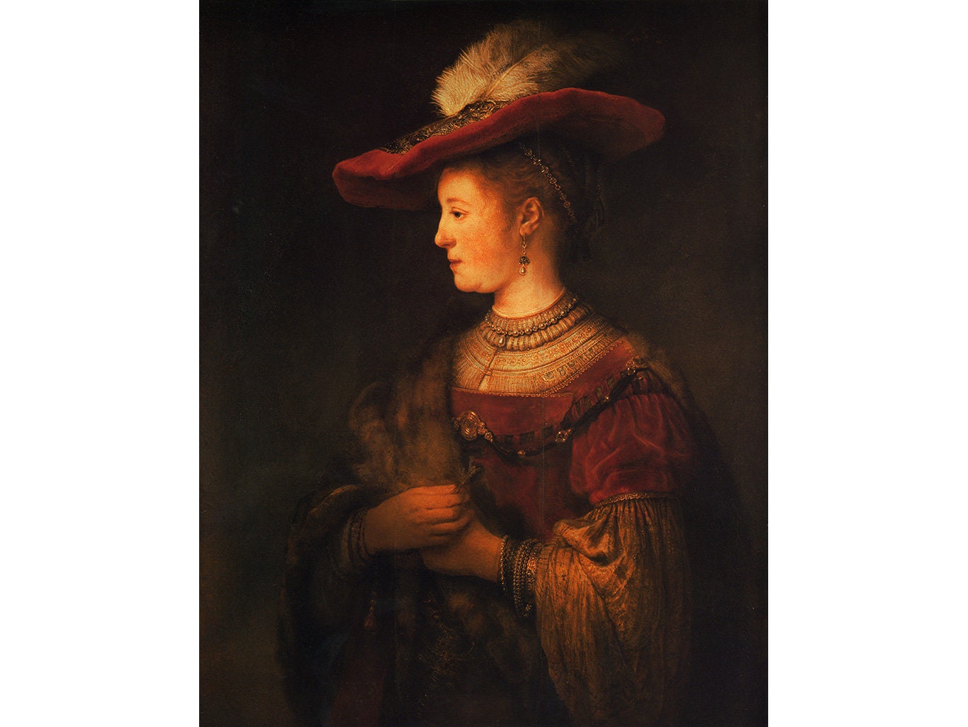 8 Hand Painted Woman Portrait Paintings by Rembrandt Van Rijn | Etsy