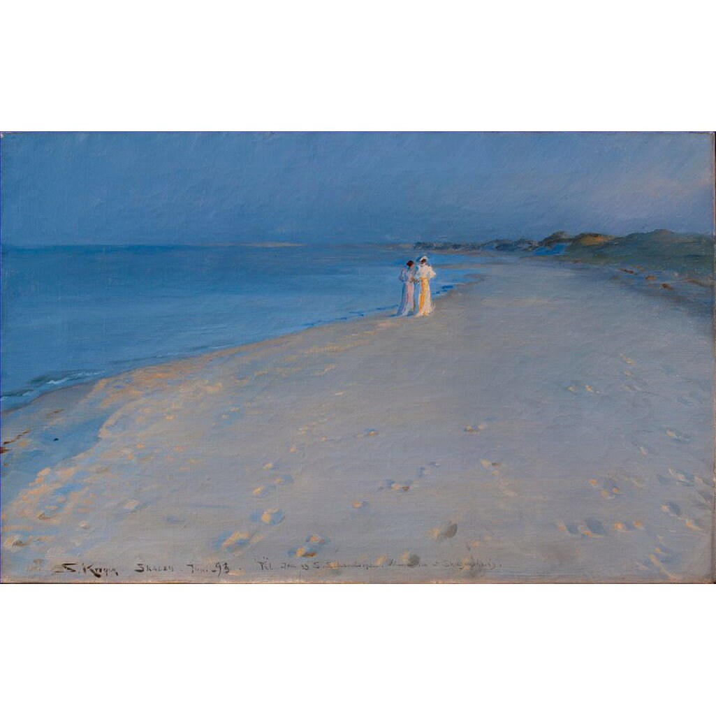 8 Hand Painted Beach Art by Peder Severin Krøyer Summer Etsy