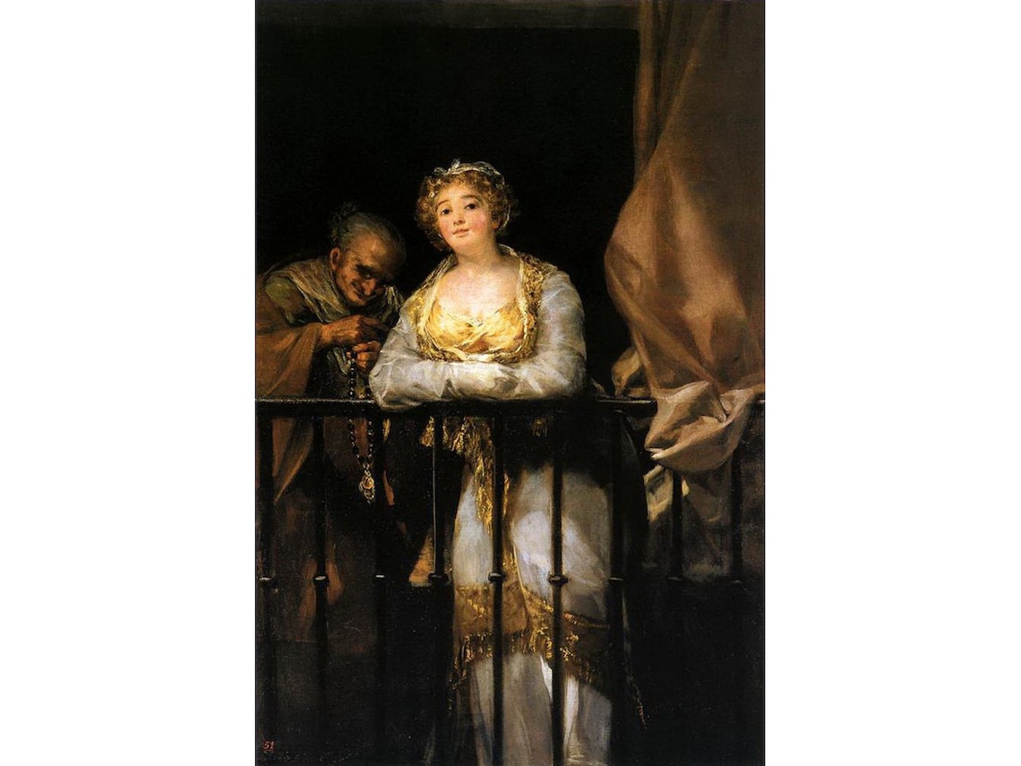 8 Handmade Famous Goya Paintings Nude Maja / Clothed Maja Etsy