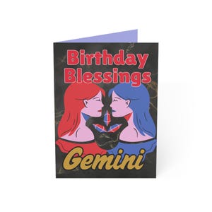 Verjaardagskaart Gemini Zodiac
