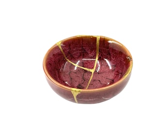 Mini Kintsugi - Treasures of The Silk Road - Mini  Kintsugi crimson Serpent teacup - * DISPLAY ONLY*