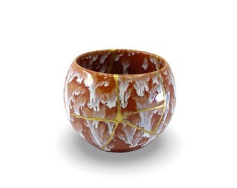 Kintsugi - Treasures of The Silk Road - Kintsugi  Jasper dragon  teacup - * DISPLAY ONLY*