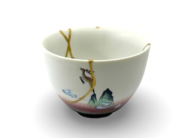 Kintsugi - Treasures of The Silk Road -  Kintsugi deer teacup - * DISPLAY ONLY*