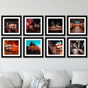 Collection of Eight | Melbourne | Wall Art Prints | Hosier | Flinders | Movida | Pelleginis | Home Decor | Fine Art | House Warming | Gift