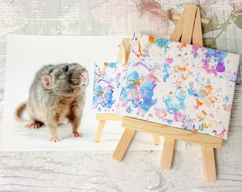 Tiny Paws Rat Canvas Commissie met foto