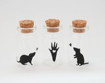 Rat memorial keepsake fur jars