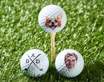 Custom Golf Balls, Golf Gift, Gift For Golfer, Fathers Day Gift, Gift For Husband, Gift For Grandpa, Groomsmen Gift, Best Man Gift, Golfball