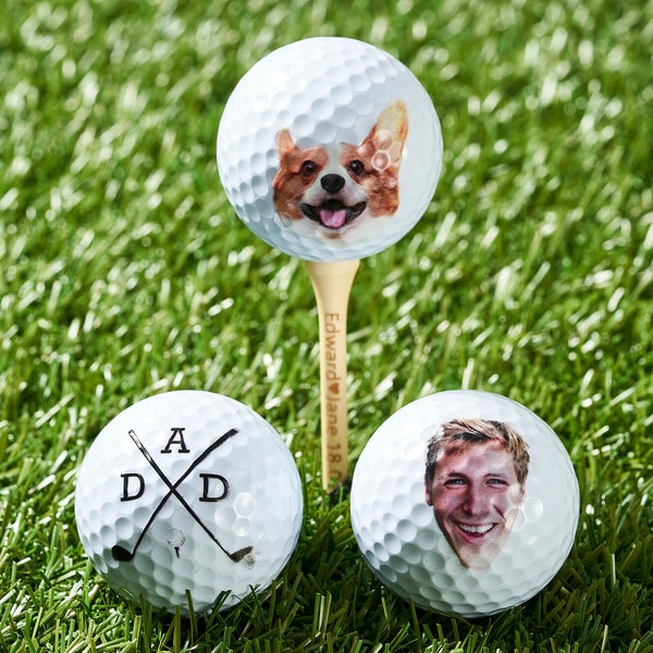 Benutzerdefinierte Golfbälle, Golf Geschenk, Geschenk für Golfer, Vatertagsgeschenk, Geschenk für Mann, Geschenk für Opa, Trauzeugen Geschenk, Trauzeuge Geschenk, Golfball