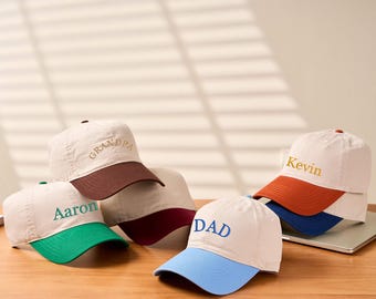 Custom Embroidered Hats, Personalized Dad Hat, Custom Text Hat, Gift For Her, Mama Hats, Christmas Gift, Bachelor Trip Hat, Gift For Him