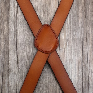 Groomsmen Gifts X Style Personalized Natural Leather Suspenders Groomsmen Suspenders Wedding Suspenders Best Man Gift image 7