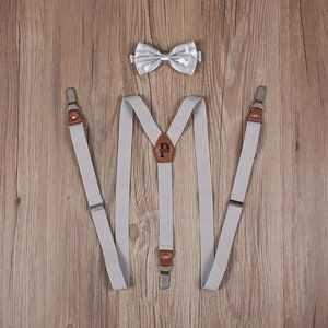 Groomsmen Gifts Men's Grey Suspenders Premium Men's Suspenders Perfect For Groomsmen Suspenders or Wedding Suspenders Best Man Gfits