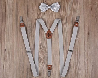 Groomsmen Gifts Men's Grey Suspenders Premium Men's Suspenders Perfect For Groomsmen Suspenders or Wedding Suspenders Best Man Gfits