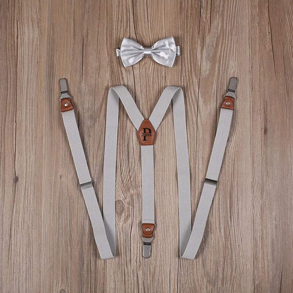 Groomsmen Gifts Men's Grey Suspenders Premium Men's Suspenders Perfect For Groomsmen Suspenders or Wedding Suspenders Best Man Gfits