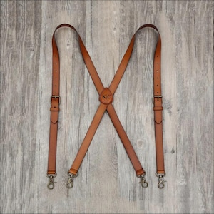 Groomsmen Gifts X Style Personalized Natural Leather Suspenders Groomsmen Suspenders Wedding Suspenders Best Man Gift