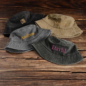 Custom Bucket hat Embroidered Outdoor hat Hiking hat Custom Personalization Sun hat Camping hat Summer hat Travel sun hat,Christmas Gift