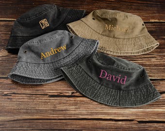 Custom Bucket hat Embroidered Outdoor hat Hiking hat Custom Personalization Sun hat Camping hat Summer hat Travel sun hat,Christmas Gift