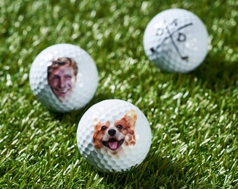 Aangepaste golfballen, golfcadeau, cadeau voor golfer, vaderdagcadeau, cadeau voor man, cadeau voor opa, bruidsjonkers cadeau, beste man cadeau, golfbal