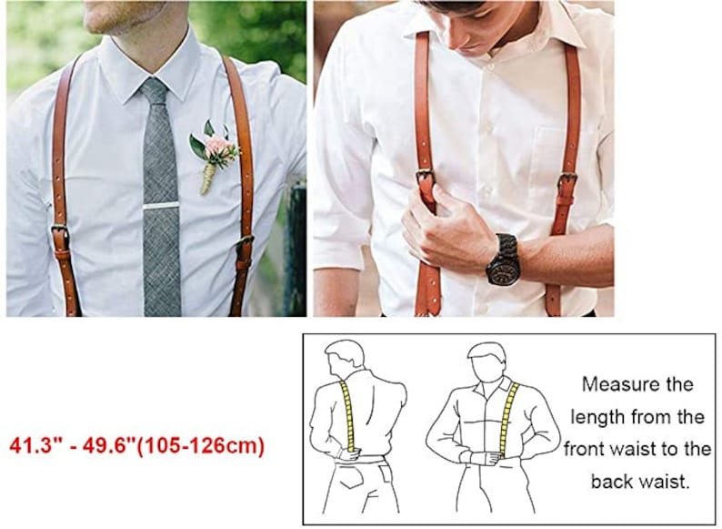 Personalized Leather Suspender for Men Groomsmen Gifts Etsy