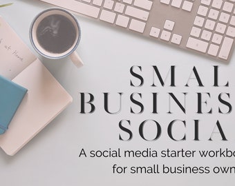 Social Media for Small Businesses | Printable Social Media Strategy Guide | Small Business Social Media Strategy Workbook