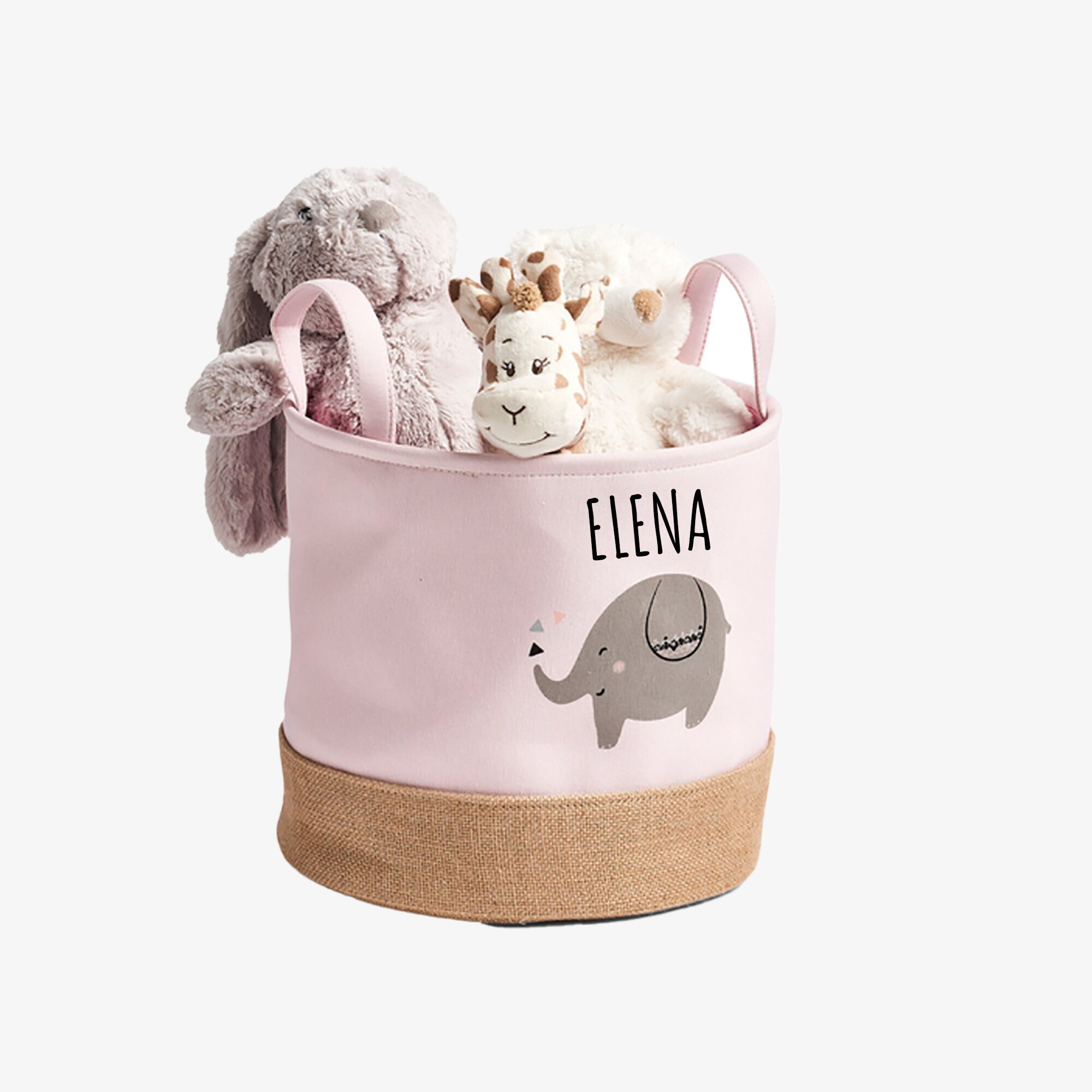 Cesta de almacenamiento de juguete personalizada con motivo de | Etsy