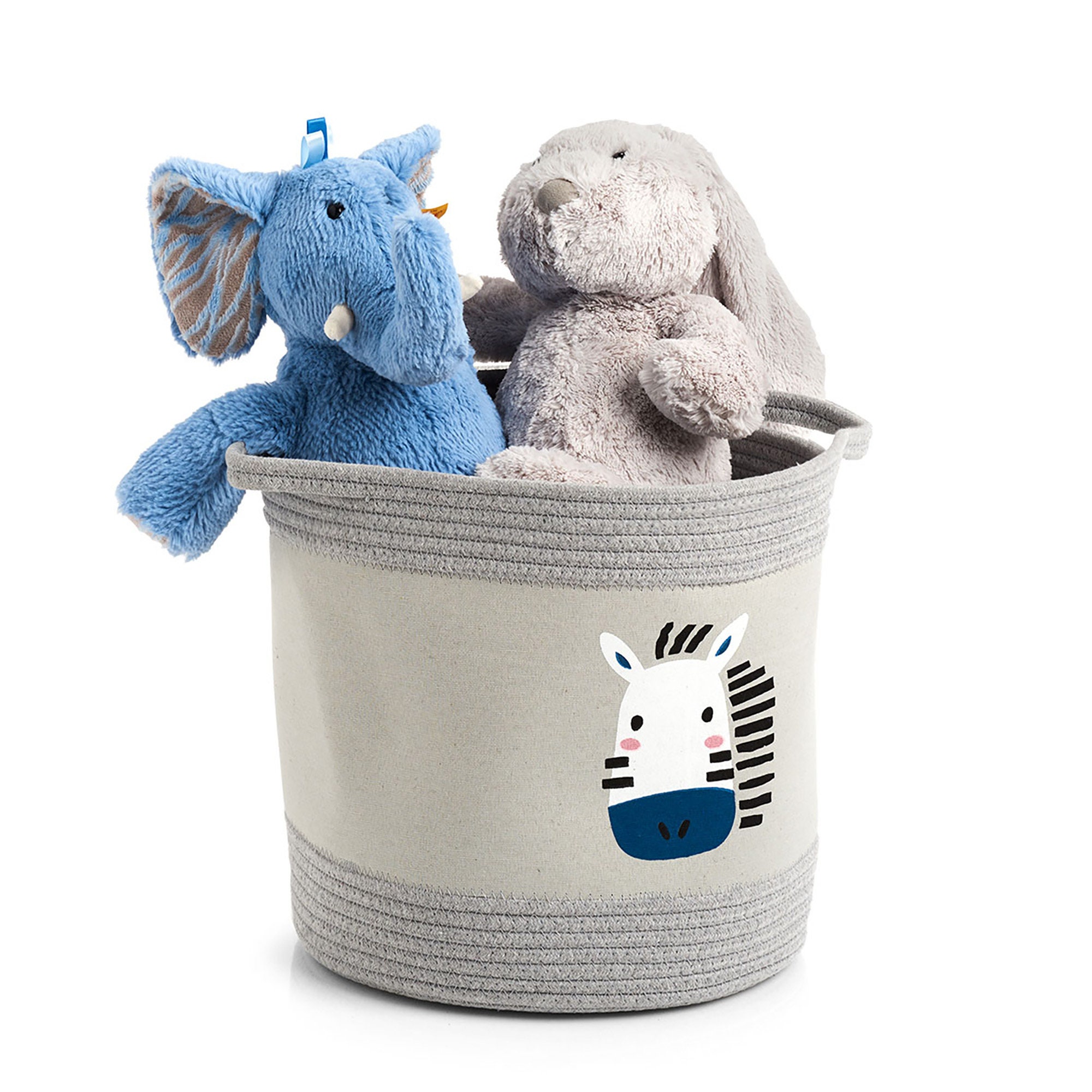 Children's Storage Basket With Lion & Zebra Motif / Etsy