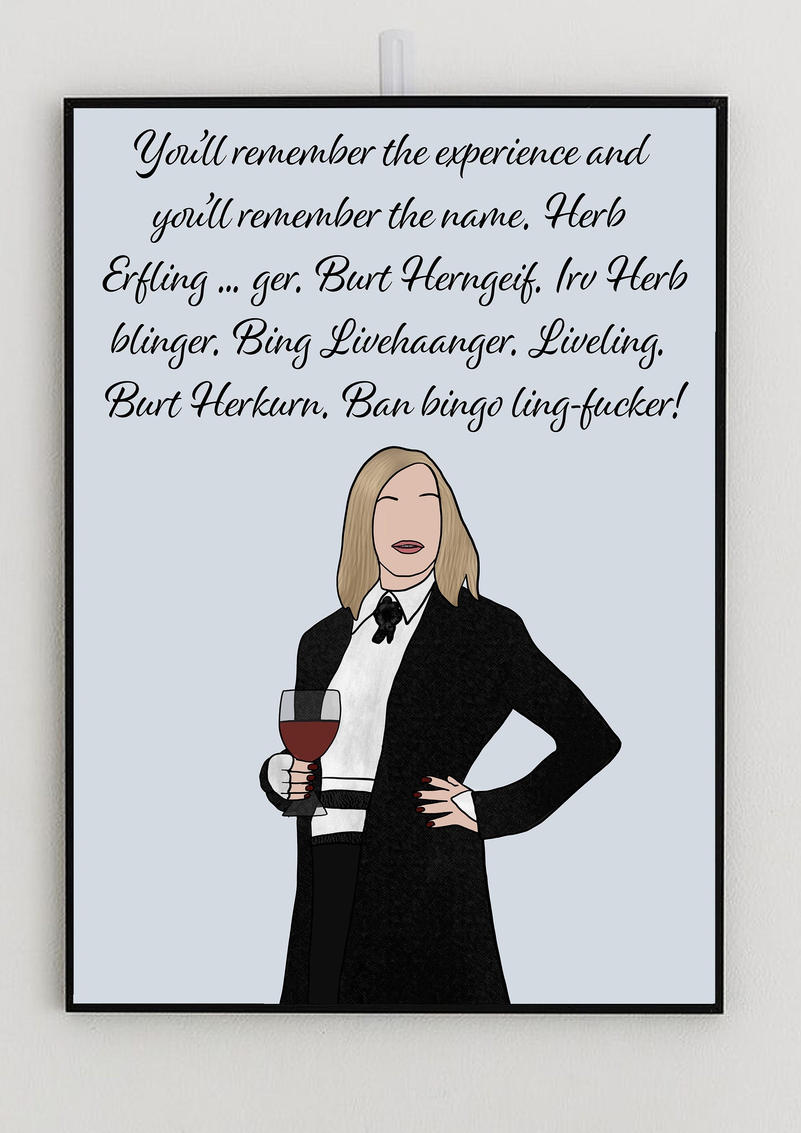 Schitt's Creek Fruit Wine Illustration Etsy