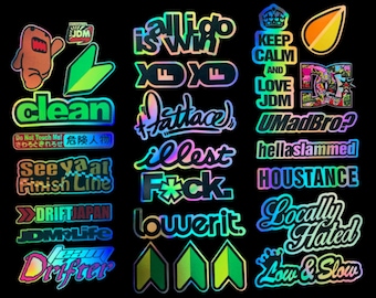 Jdm 31 Car Stcker Decal Pack Car Wndow Stckers for Jdm | Etsy