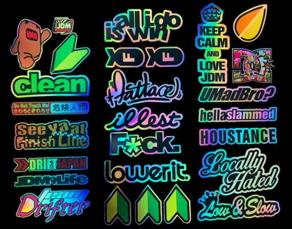 Jdm window stickers deals