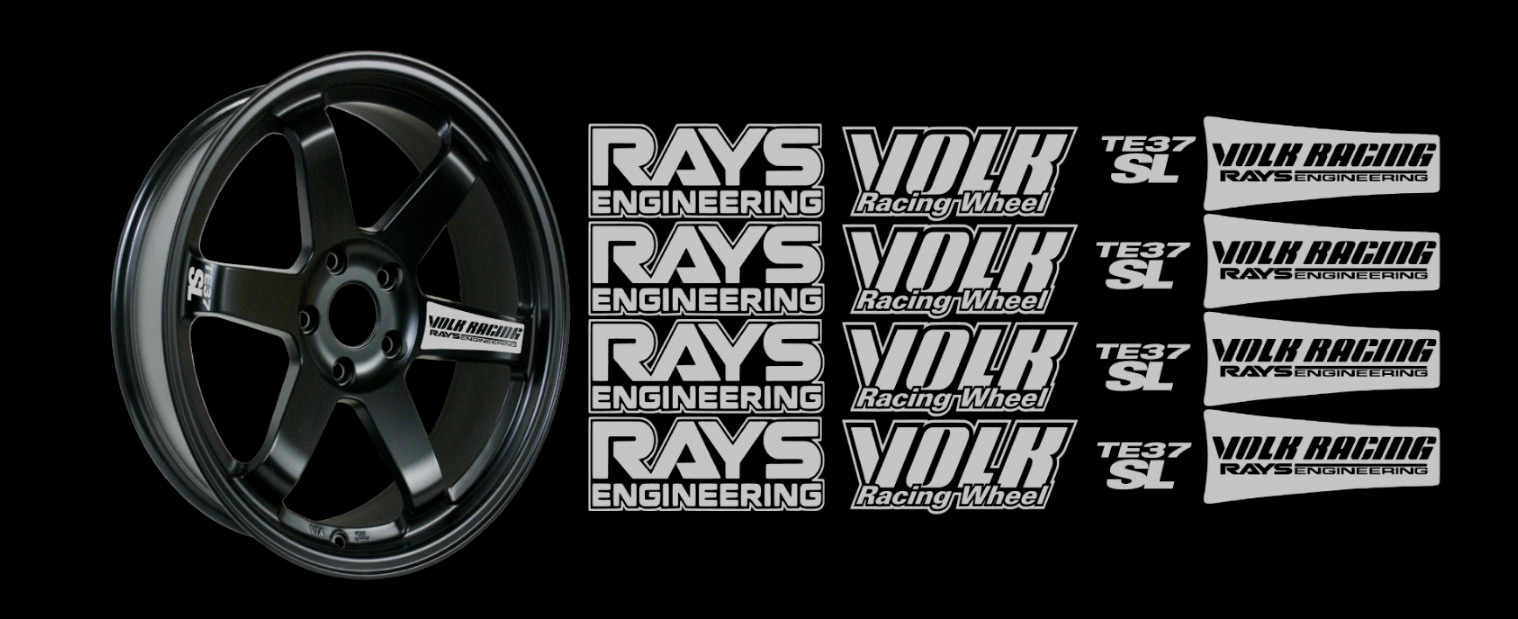 VOLK RACING TE37 SAGASL スポークステッカー Volk Racing TE37 SAGA SL M-SPEC Replacement Spoke Stickers