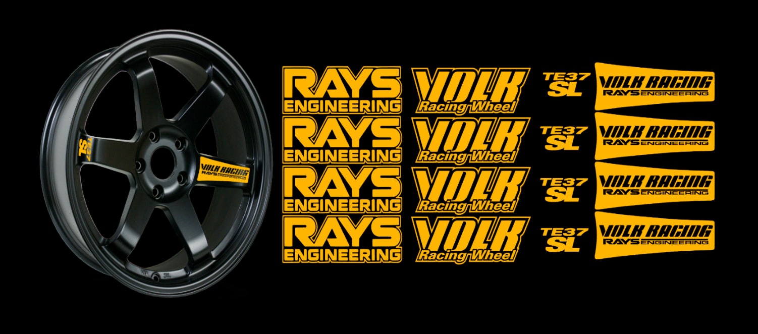 JDM 反射 RAYs VOLK Racing TE37SL ホイール 16 ステッカー