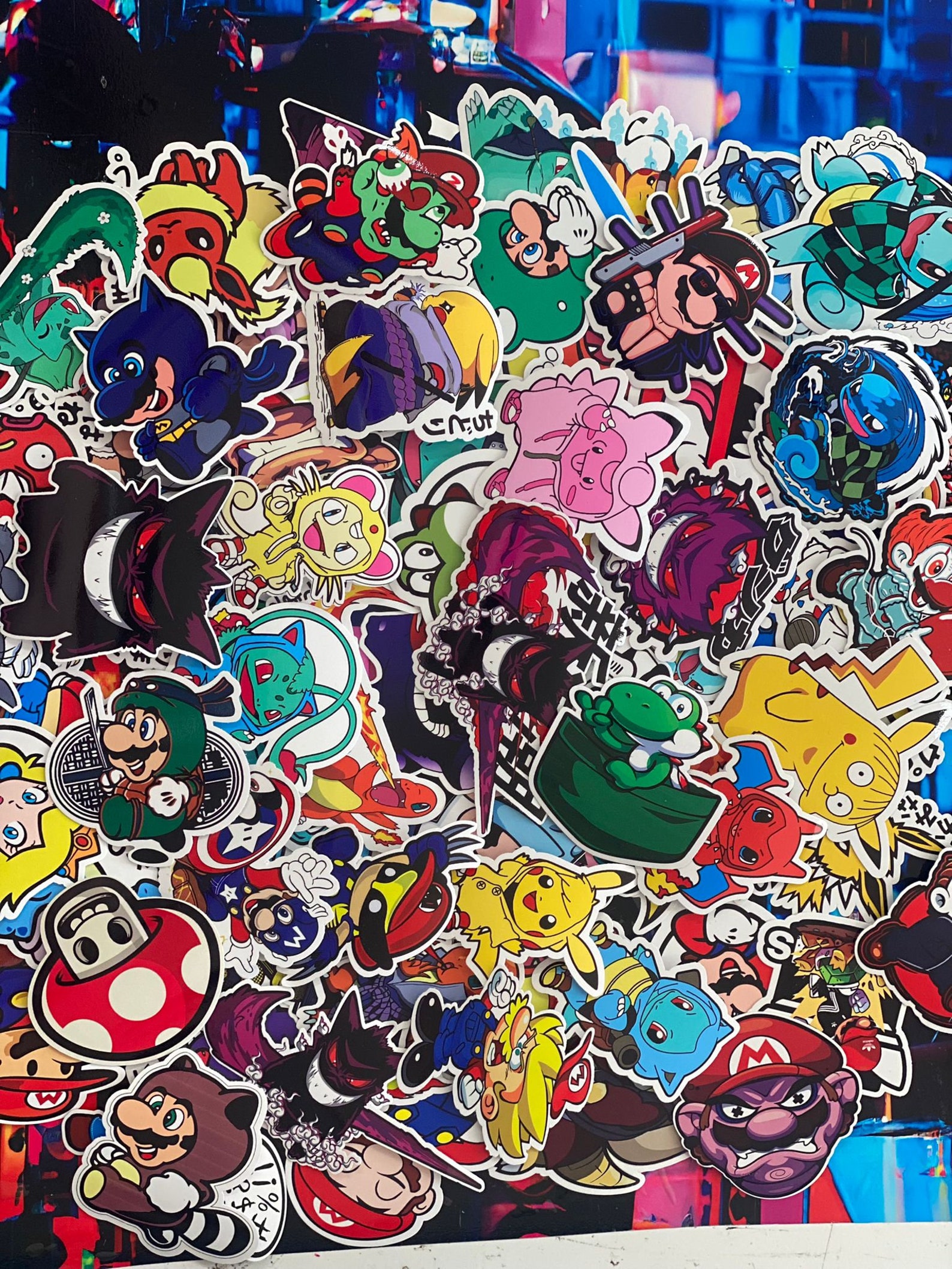 Random Skin Sticker 50 Random Animecar Sticker Decal Pack Car Window Stickers for Jdm ...